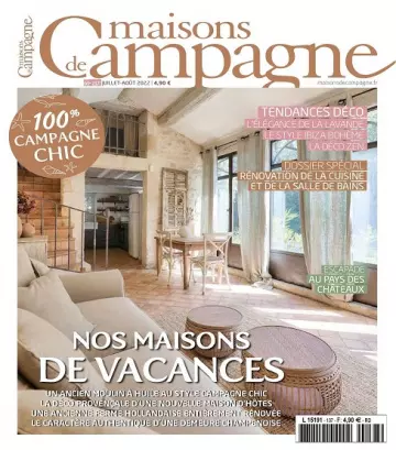 Maisons De Campagne N°137 – Juillet-Août 2022  [Magazines]