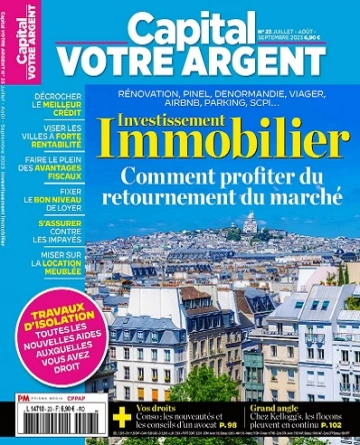 Capital Votre Argent N°23 – Juillet-Septembre 2023  [Magazines]