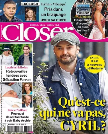 Closer N°727 Du 17 au 23 Mai 2019 [Magazines]