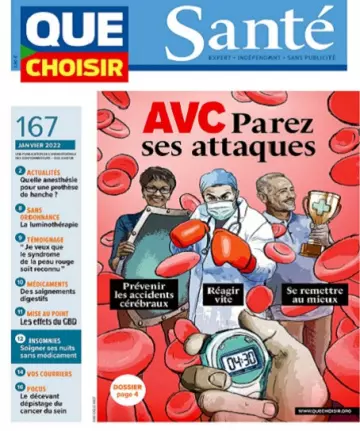 Que Choisir Santé N°167 – Janvier 2022 [Magazines]