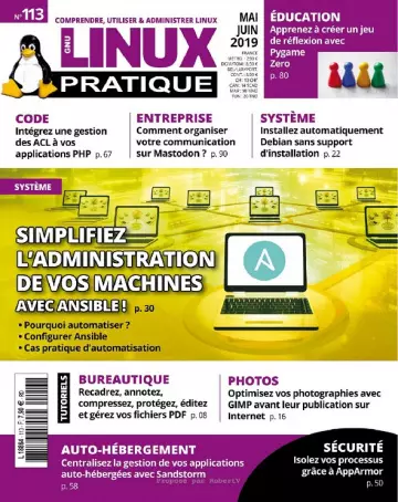 Linux Pratique N°113 – Mai-Juin 2019 [Magazines]