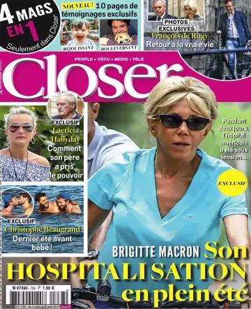 Closer N°738 Du 2 Août 2019 [Magazines]