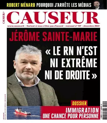 Causeur N°107 – Décembre 2022 [Magazines]