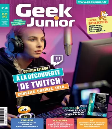 Geek Junior N°28 – Novembre 2022 [Magazines]