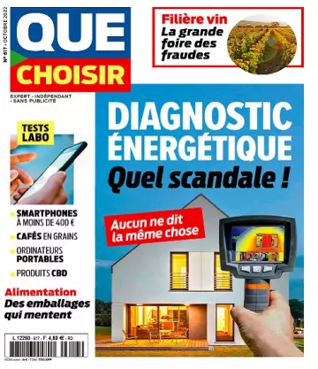 Que Choisir N°617 – Octobre 2022 [Magazines]