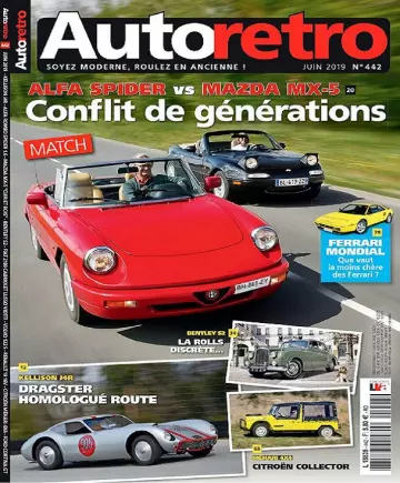 Autoretro N°442 – Juin 2019 [Magazines]