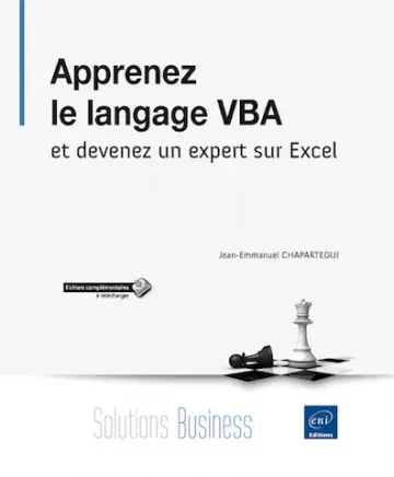 Apprenez le langage VBA et devenez un expert sur Excel  [Livres]