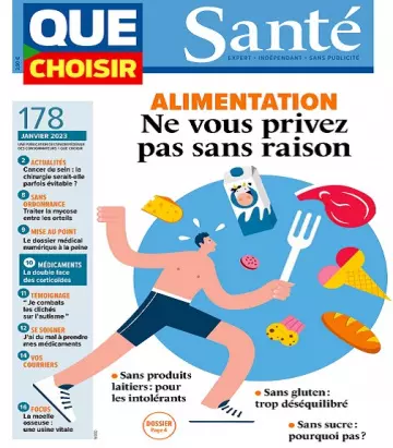 Que Choisir Santé N°178 – Janvier 2023 [Magazines]