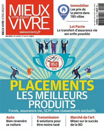 Mieux Vivre Votre Argent N°444 – Mai 2019 [Magazines]