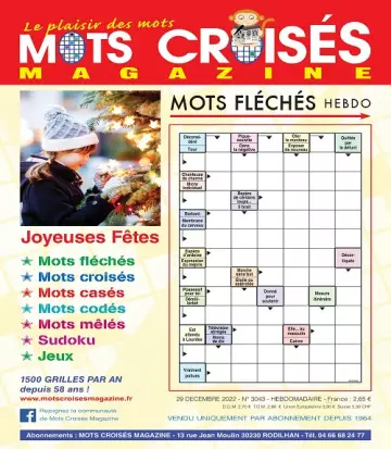 Mots Croisés Magazine N°3043 Du 29 Décembre 2022  [Magazines]