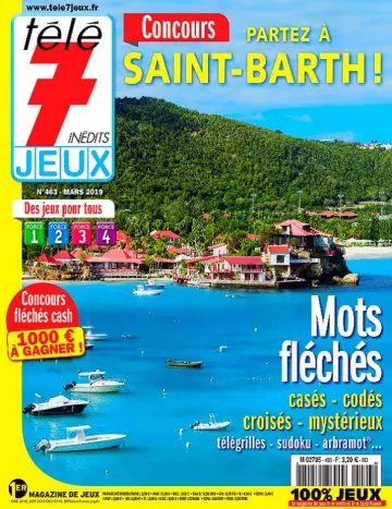 Télé 7 Jeux Inédits N°463 – Mars 2019  [Magazines]