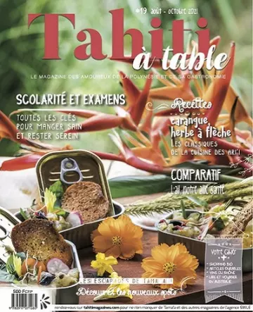 Tahiti à Table N°19 – Août-Octobre 2021  [Magazines]