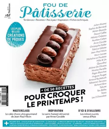 Fou De Pâtisserie N°57 – Mars-Avril 2023 [Magazines]