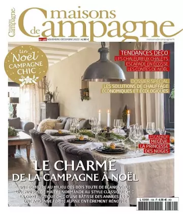 Maisons De Campagne N°139 – Novembre-Décembre 2022 [Magazines]