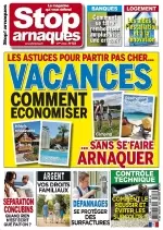 Stop Arnaques N°123 – Juin-Juillet 2018  [Magazines]