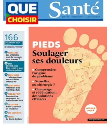 Que Choisir Santé N°166 – Décembre 2021  [Magazines]