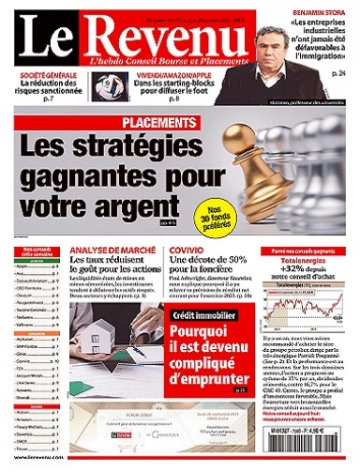 Le Revenu N°1757 Du 22 au 28 Septembre 2023  [Magazines]