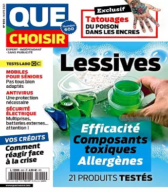 Que Choisir N°600 – Mars 2021 [Magazines]