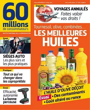 60 Millions De Consommateurs N°559 – Mai-Juin 2020 [Magazines]