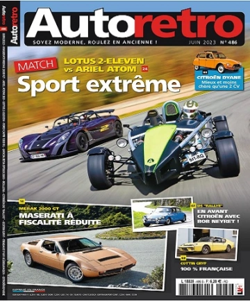 Autoretro N°486 – Juin 2023 [Magazines]