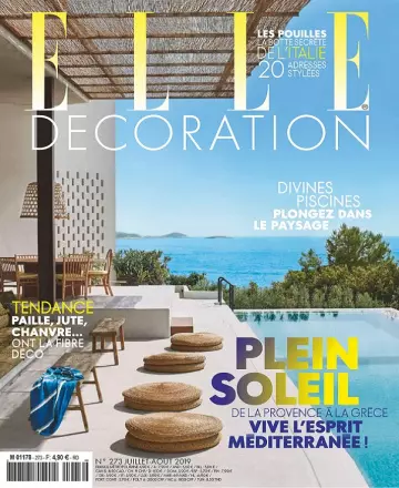 Elle Décoration N°273 – Juillet-Août 2019  [Magazines]