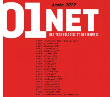 01Net - Année 2019 complète  [Magazines]