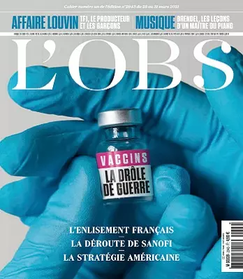 L’Obs N°2943 Du 25 au 31 Mars 2021  [Magazines]