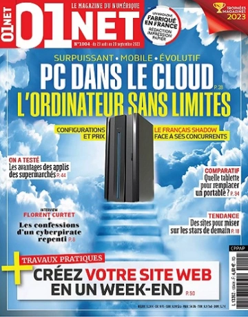 01Net N°1004 Du 23 Août 2023  [Magazines]