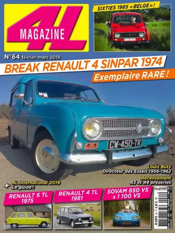 4L Magazine N°64 – Février-Mars 2019 [Magazines]