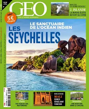 Geo N°494 – Avril 2020 [Magazines]