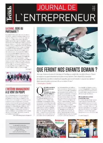 Trends Tendances - Journal de L’Entrepreneur - Octobre 2019 [Magazines]