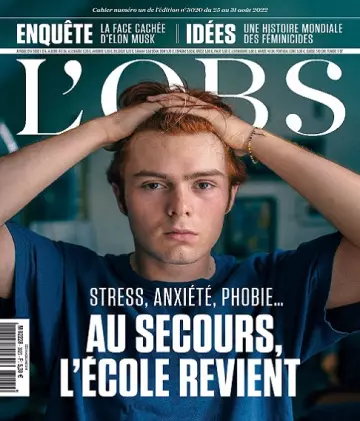 L’Obs N°3020 Du 25 au 31 Août 2022  [Magazines]