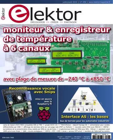 Elektor N°478 – Juillet-Août 2019 [Magazines]