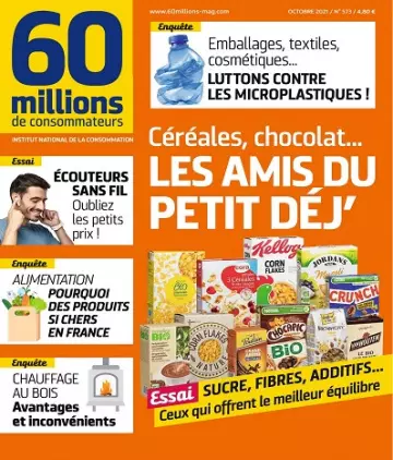 60 Millions De Consommateurs N°573 – Octobre 2021 [Magazines]