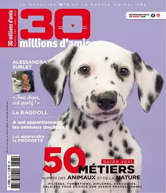 30 Millions d’Amis N°393 – Mars 2021 [Magazines]