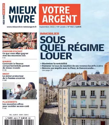 Mieux Vivre Votre Argent N°482 – Septembre 2022 [Magazines]