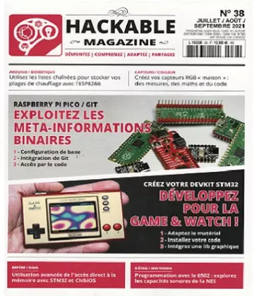 Hackable Magazine N°38 – Juillet-Septembre 2021 [Magazines]