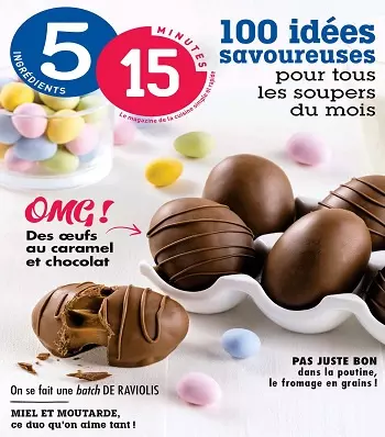 5 ingrédients 15 minutes – Avril 2021 [Magazines]