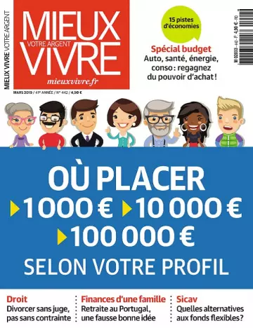 Mieux Vivre Votre Argent N°442 – Mars 2019 [Magazines]