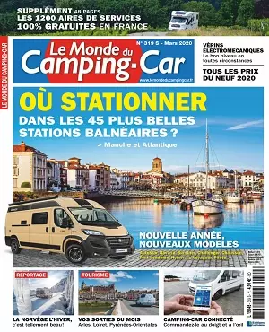 Le Monde du Camping-Car N°319 – Mars 2020 [Magazines]