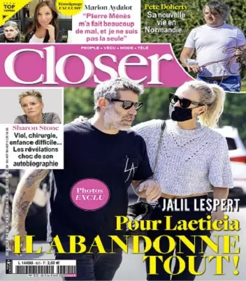 Closer N°825 Du 2 au 8 Avril 2021 [Magazines]