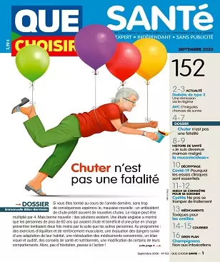 Que Choisir Santé N°152 – Septembre 2020 [Magazines]