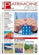 Patrimoine Privé N°63 – Juin-Août 2018  [Magazines]