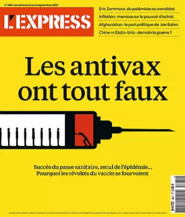 L’Express N°3661 Du 2 au 8 Septembre 2021  [Magazines]