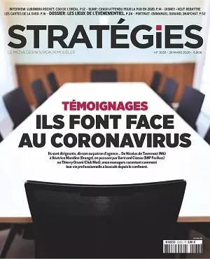 Stratégies N°2033 Du 26 Mars 2020 [Magazines]