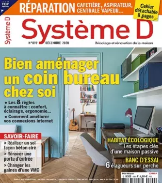 Système D N°899 – Décembre 2020 [Magazines]