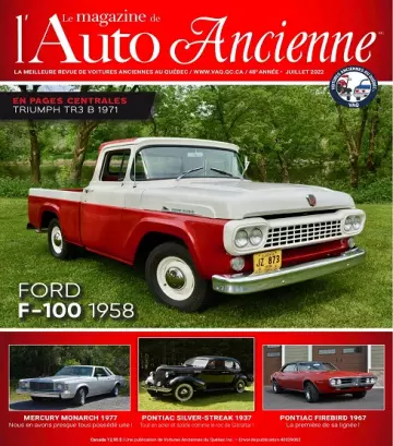 Le Magazine De L’Auto Ancienne – Juillet 2022 [Magazines]