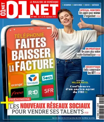 01Net N°981 Du 7 au 20 Septembre 2022 [Magazines]