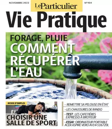 Le Particulier Vie Pratique N°494 – Novembre 2022 [Magazines]