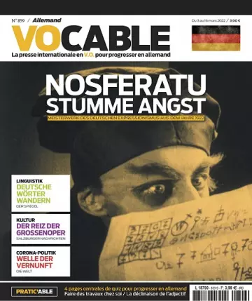 Vocable Allemand N°859 Du 3 Mars 2022 [Magazines]